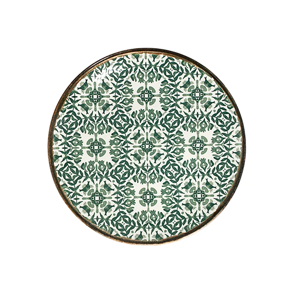 ID Fine Seville Green Tuval Flat Plate 25 cm