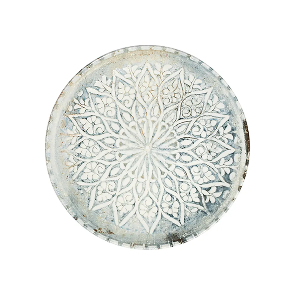 ID Fine Granada Grey Tuval Flat Plate 25 cm
