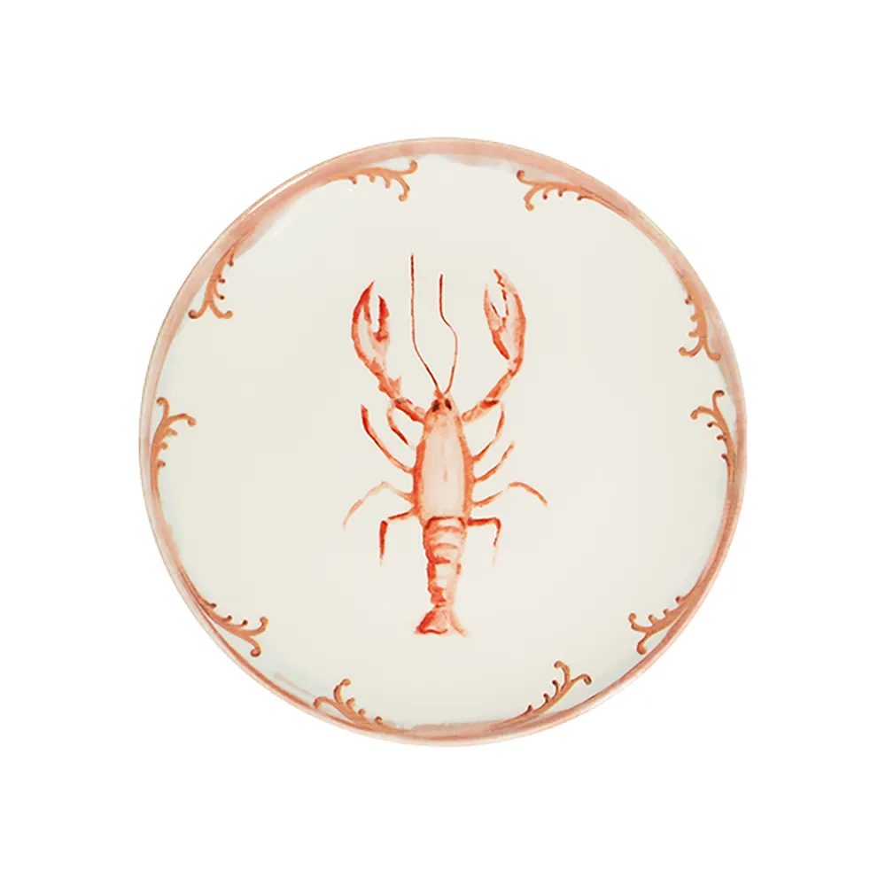 ID Fine Lobster Coral Tuval Flat Plate 25 cm