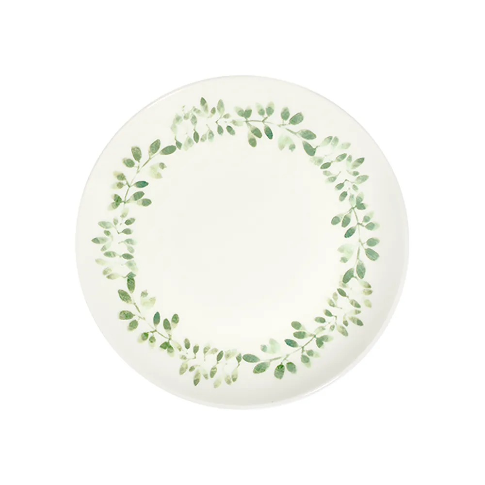 ID Fine Garden Green Tuval Flat Plate 25 cm