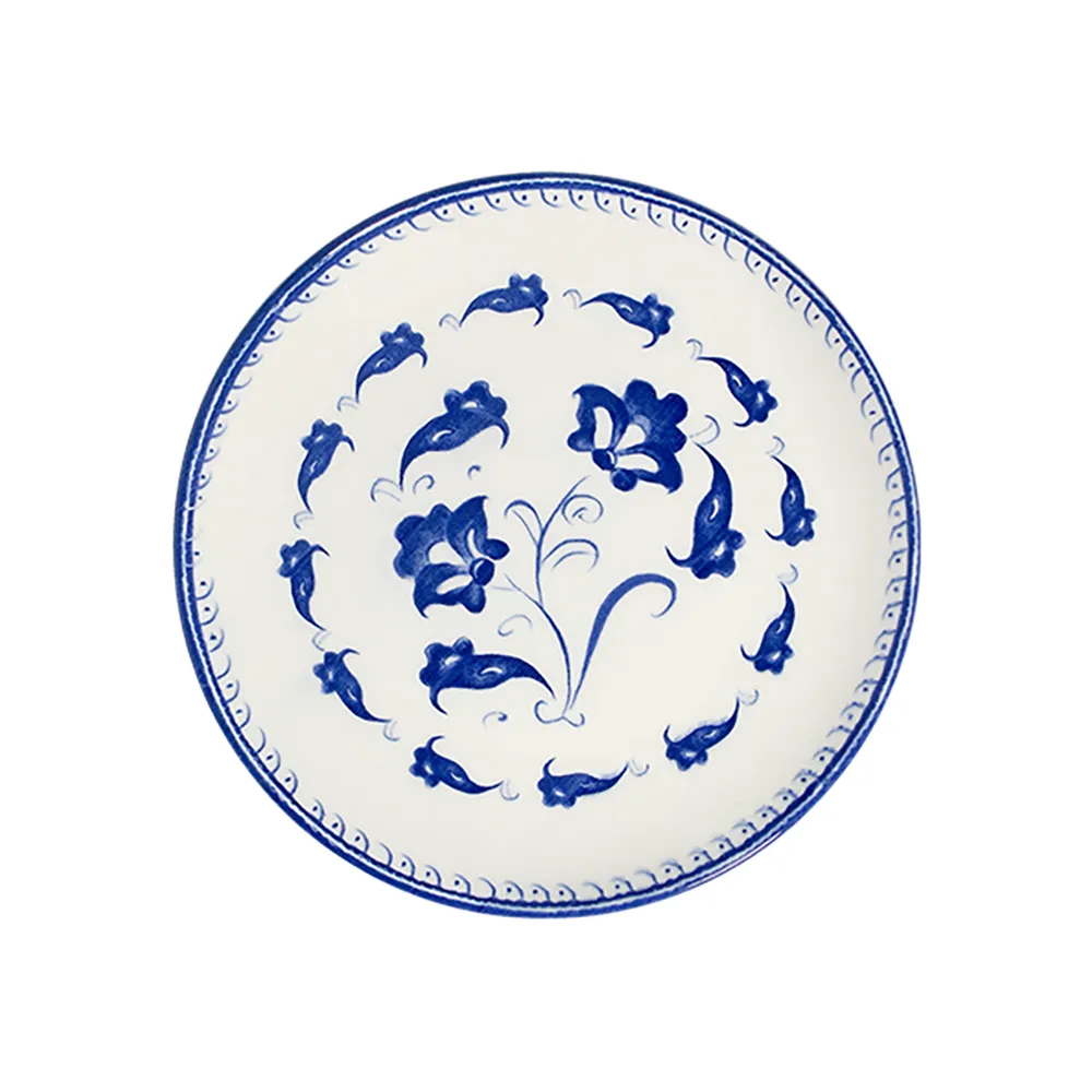 ID Fine Eden Blue Tuval Flat Plate 25 cm