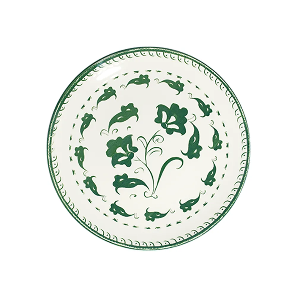 ID Fine Eden Green Tuval Flat Plate 25 cm