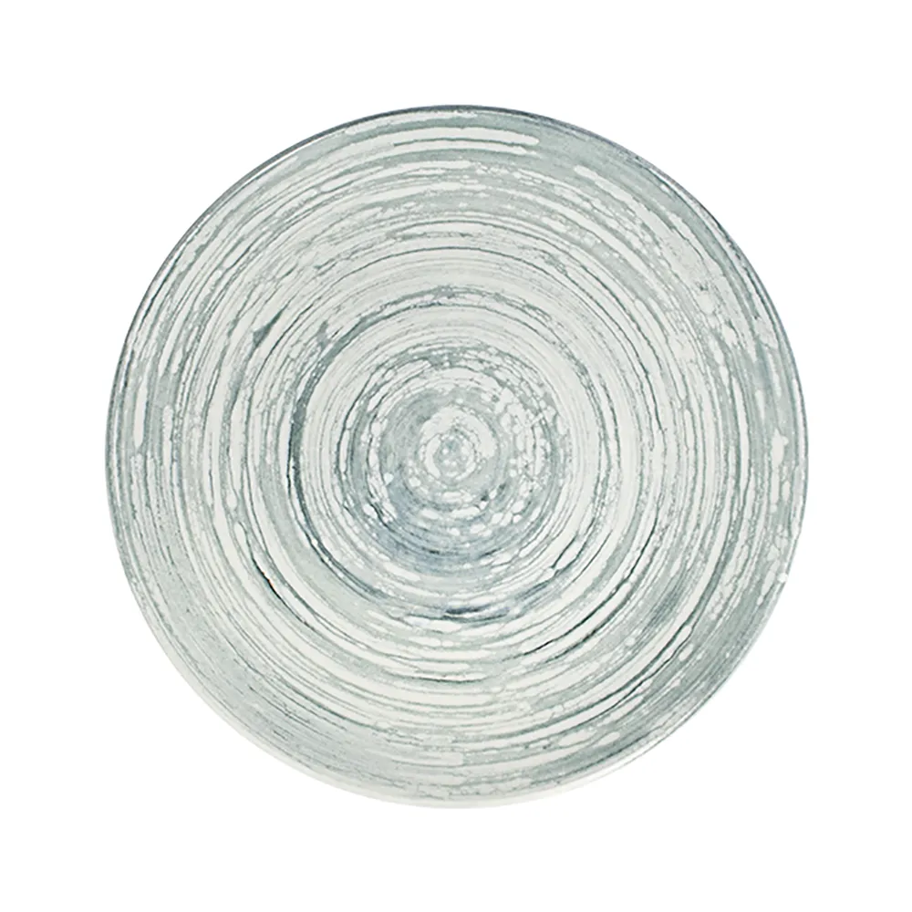 ID Fine Swirl Grey Tuval Flat Plate 28 cm