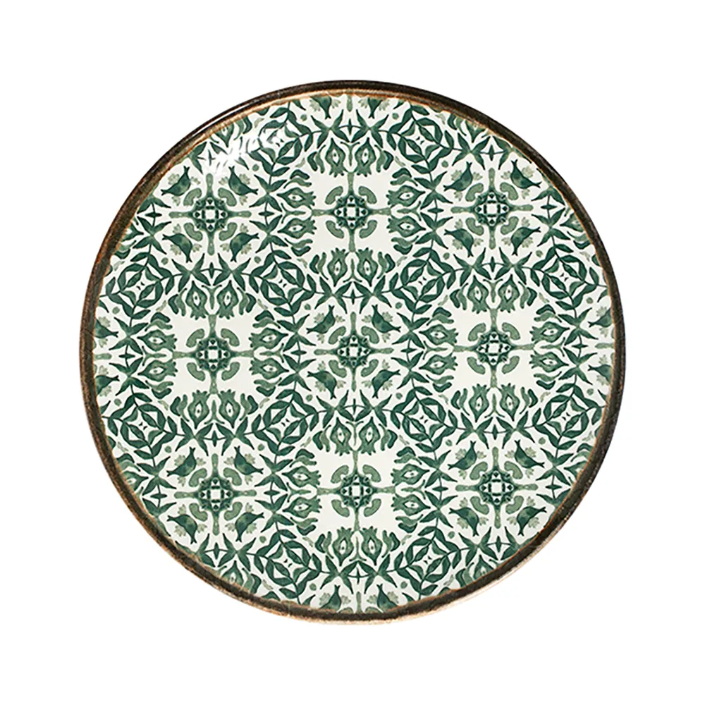 ID Fine Seville Green Tuval Flat Plate 28 cm