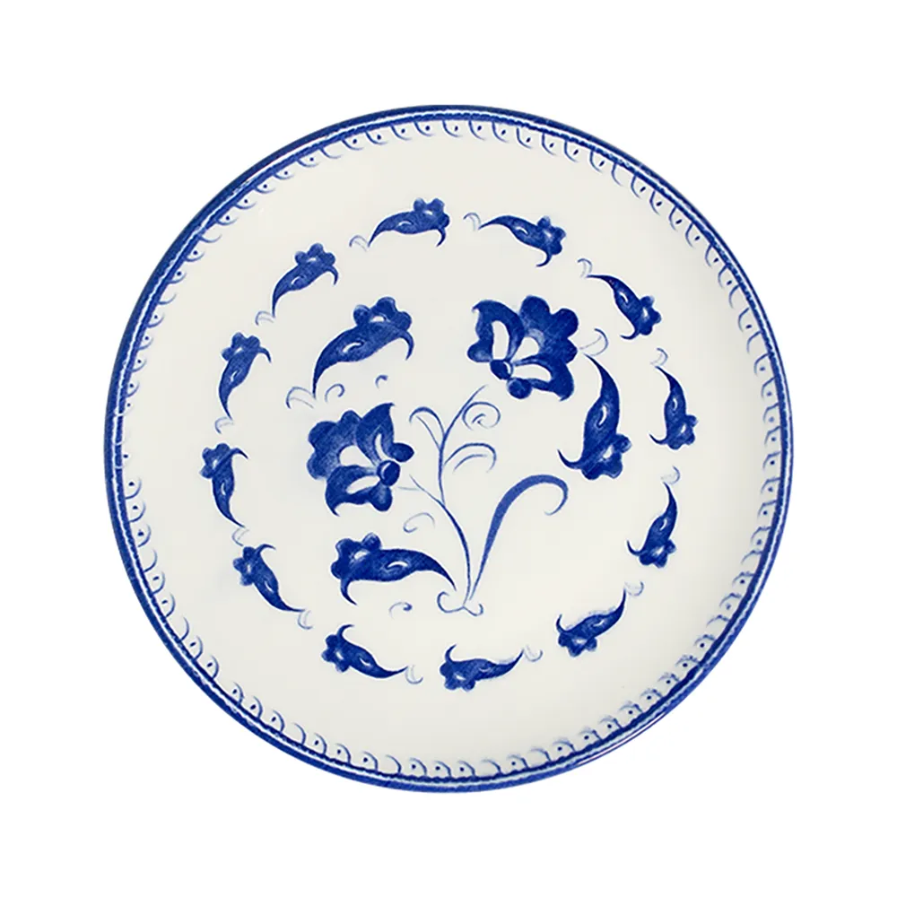 ID Fine Eden Blue Tuval Flat Plate 28 cm