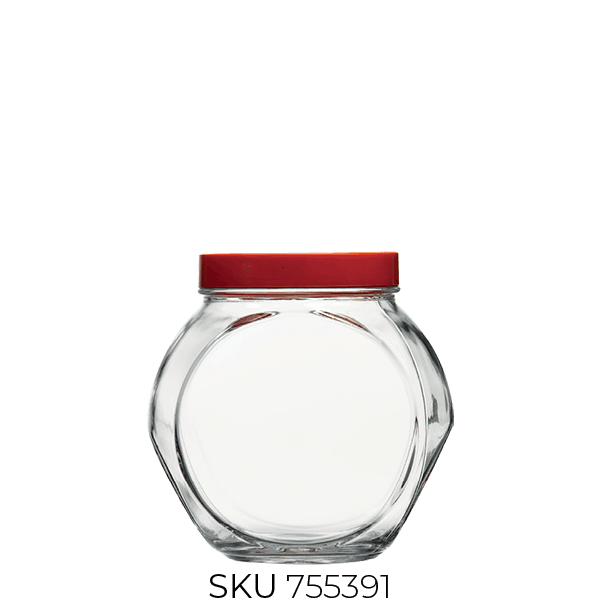 80002 Bella Glass Jar with Lid (~2000 Cc)