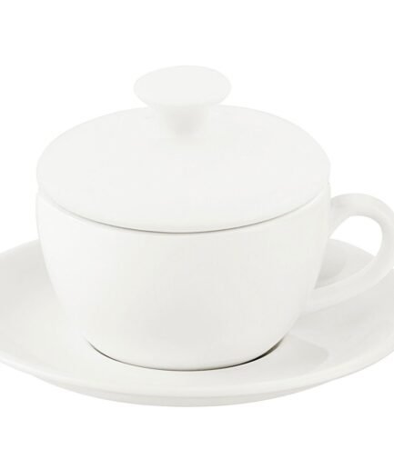 Porland Soley Alumilite Lid & Saucer Tea Cup 207cc 6 Pieces