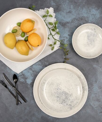 Porland Ethos Smoky 4 Piece Single Dinner Set