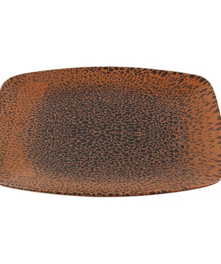 Porland Moire Kahverengi Kayık Tabak 27cm 6 adet
