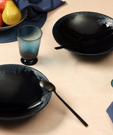Porland Ethos Root Blue 2-piece Bowl Set 26cm