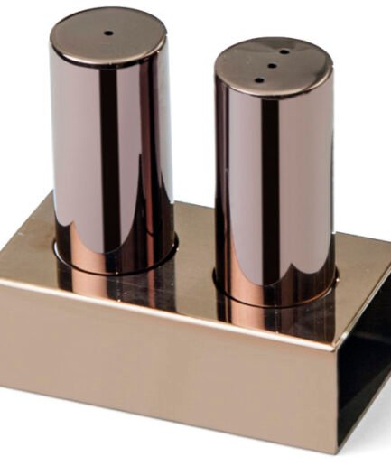 Groovy Double Round Thin Salt Shaker Set Copper GRV-102-COPPER
