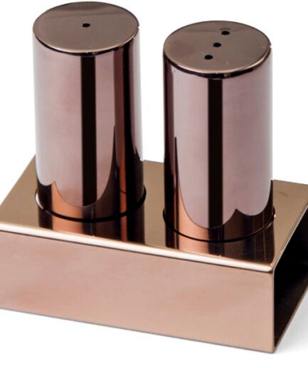 Groovy Double Round Thick Salt Shaker Set Copper GRV-104-COPPER