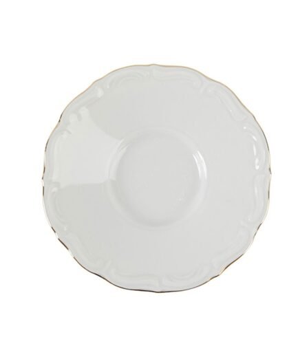 Porland Maria Gold Gilded Tea Plate 11cm 6 Pieces