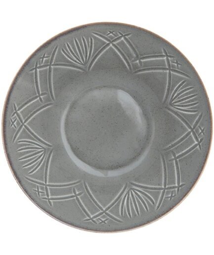 Porland Christina Dark Grey Deep Plate 20cm