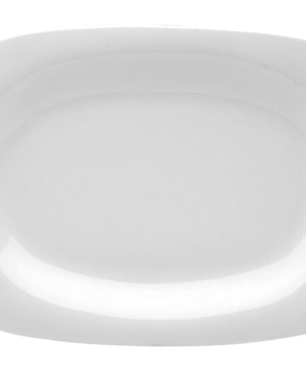 Porland Paloma White Boat Plate 24cm 6 Pieces