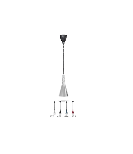 Table Conical Infrared Lift Lamp - Black