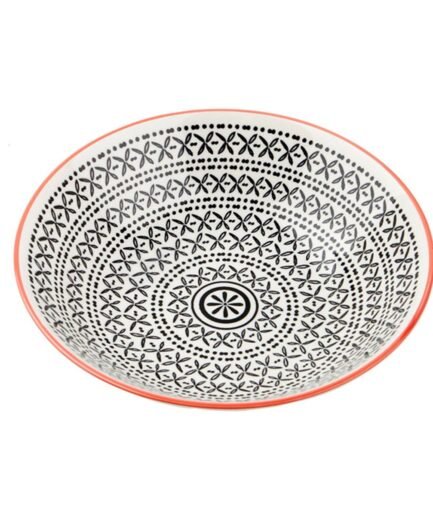 Porland Mix&Match Black Deep Plate 19cm