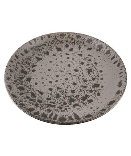 Porland Moire Gri Düz Tabak 31cm 6 adet