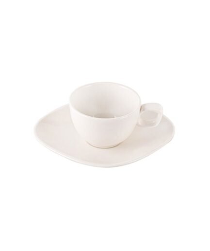 Porland Perspective Alumilite Coffee Cup with Saucer 80cc 12 Pieces