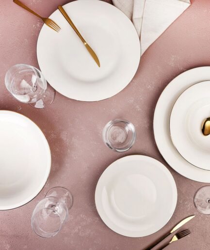 Ruby Oasis Gold Gilding 20 Piece Dinner Set for 6 People