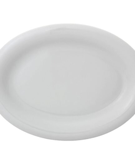 Porland Dove White Boat Plate 33cm 6 pieces