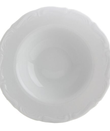 Porland Maria White Pasta & Salad Plate 27cm 6 Pieces