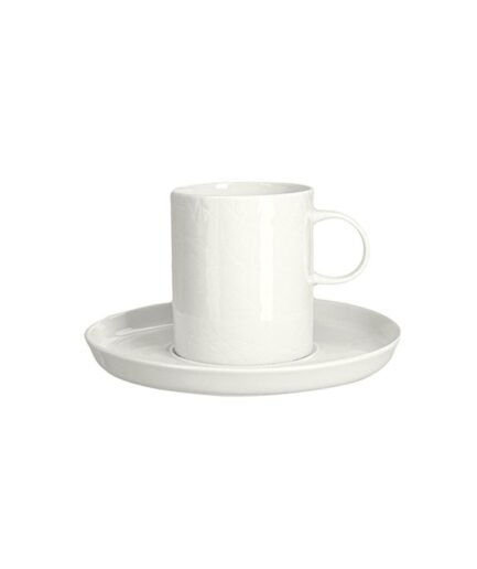 Porland Illusion Alumilite Coffee Cup with Saucer 85cc 6 pieces