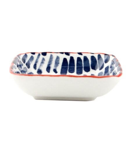 Porland Mix&Match Cobalt Square Plate 9cm 6 Pieces