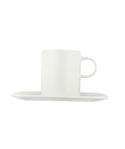 Porland Bach Alumilite Saucer Tea Cup 200cc 6 pieces