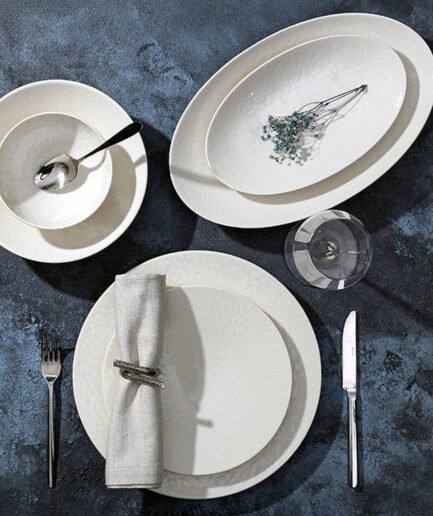 Porland Illusion Alumilite 27 Piece Dinner Set for 6 People