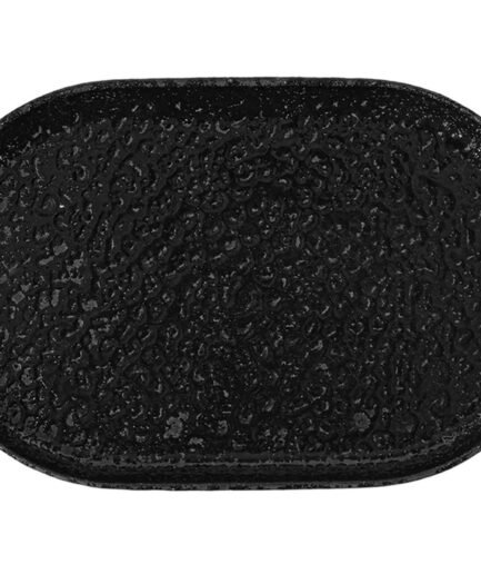 Porland Ethos Black Moss Boat Plate 28cm 6 pieces