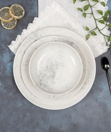 Porland Ethos Smoky 12 Piece Dinner Set for 4 People