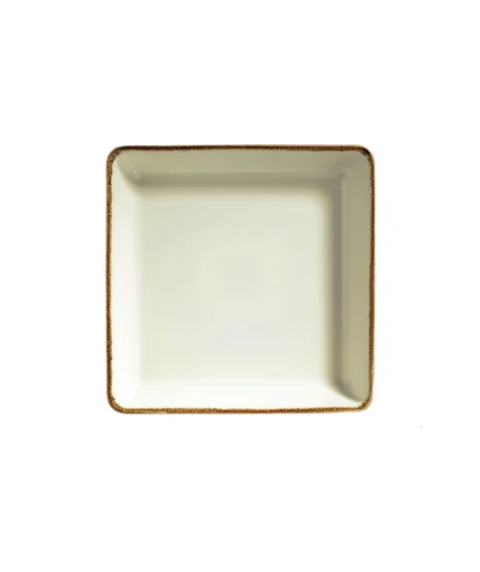 Kütahya Porcelain Bone Tan 19cm. Deep Plate