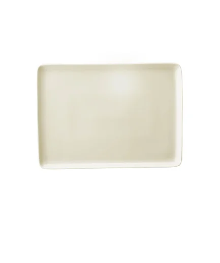 Kütahya Porcelain Bone Tan 23x17cm. Flat Plate