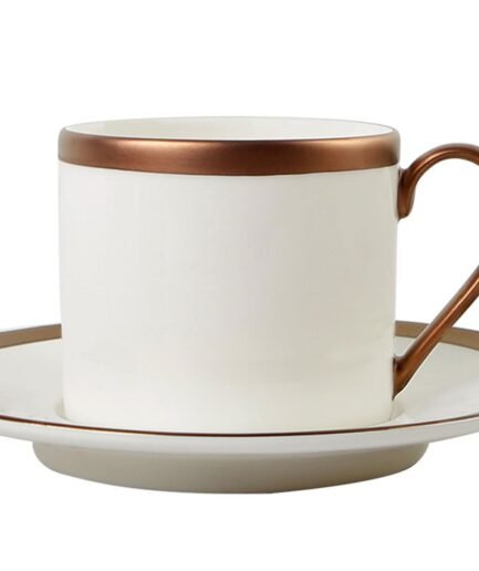 Porland Copper Line Saucer Tea Cup 180cc 6 pieces
