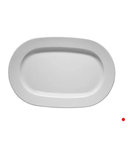 KUTAHYA PORCELAIN WORLD 22 CM. BOAT PLATE WHITE
