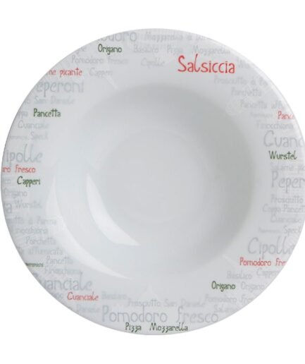 Porland Italy Deep Plate 25cm 6 Pieces