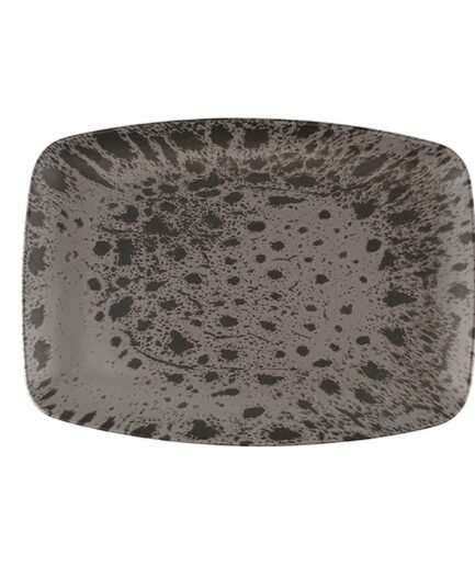 Porland Moire Gri Kayık Tabak 32cm