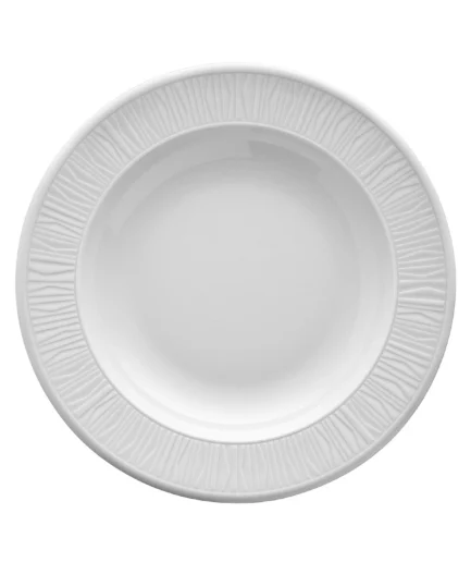 KUTAHYA PORCELAIN EMOTION 22 CM. DEEP PLATE WHITE