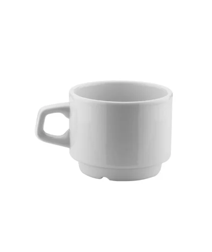 KUTAHYA PORCELAIN FRIG HOTEL 180 cc.TEA CUP WITH PLATE WITHOUT DECORATION