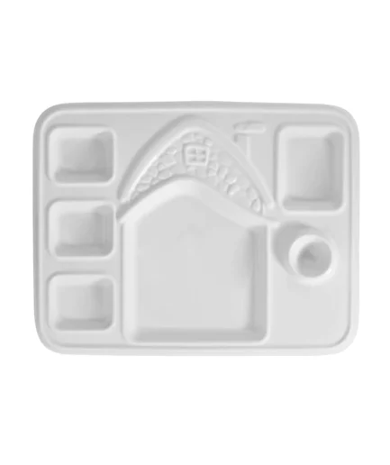 KUTAHYA PORCELAIN JUNIOR 31X24 CM.BREAKFAST TRAY WHITE