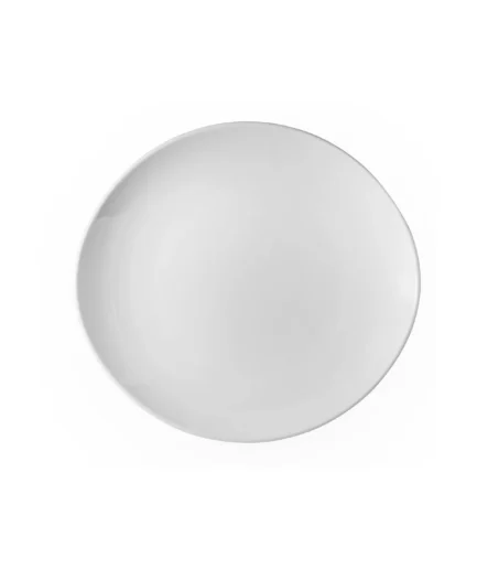 KUTAHYA PORCELAIN OVAL 30 CM.GRILL PLATE WHITE