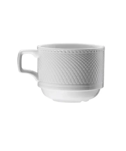 KUTAHYA PORCELAIN ZUMRUT HOTEL ESPRESSO COFFEE CUP WHITE