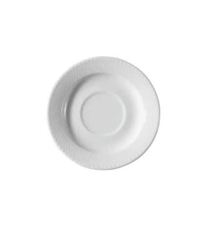 KUTAHYA PORCELAIN ZUMRUT HOTEL COFFEE PLATE WHITE