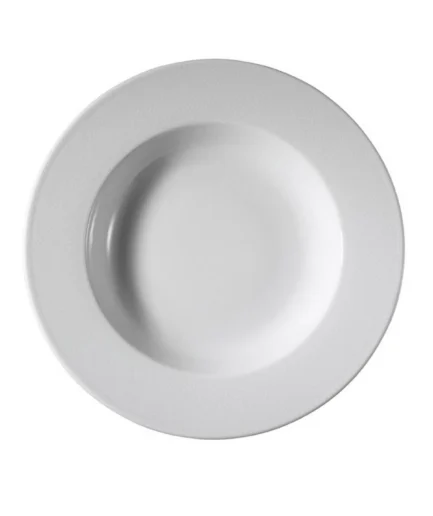 KUTAHYA PORCELAIN ZUMRUT HOTEL 22 CM. DEEP PLATE WHITE