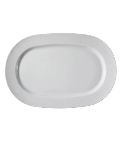 KUTAHYA PORCELAIN ZUMRUT HOTEL 40 CM. BOAT PLATE WHITE