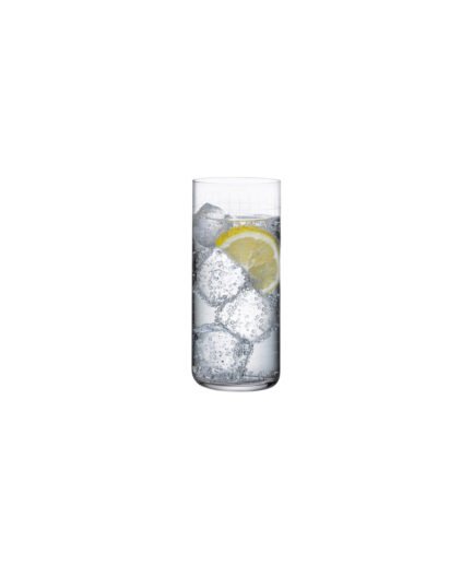 Finesse Grid Set of Four Tall Cocktail Glasses 350 cc