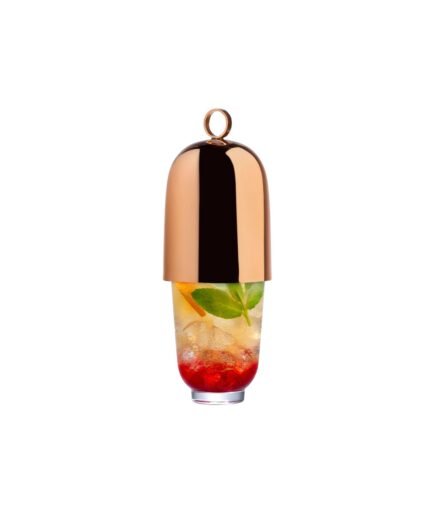 Nude Hepburn Crystal Shaker with Metal Top