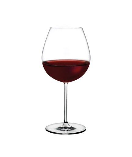 Vintage Set of Two Burgundy Red Wine Glasses 690 cc