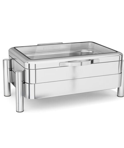 Chafing Dish GN 1/1 Glass Hydraulic Lid (Suitable for Induction Cookers)